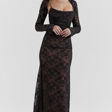 CELESTE - Vestido Maxi de Encaje