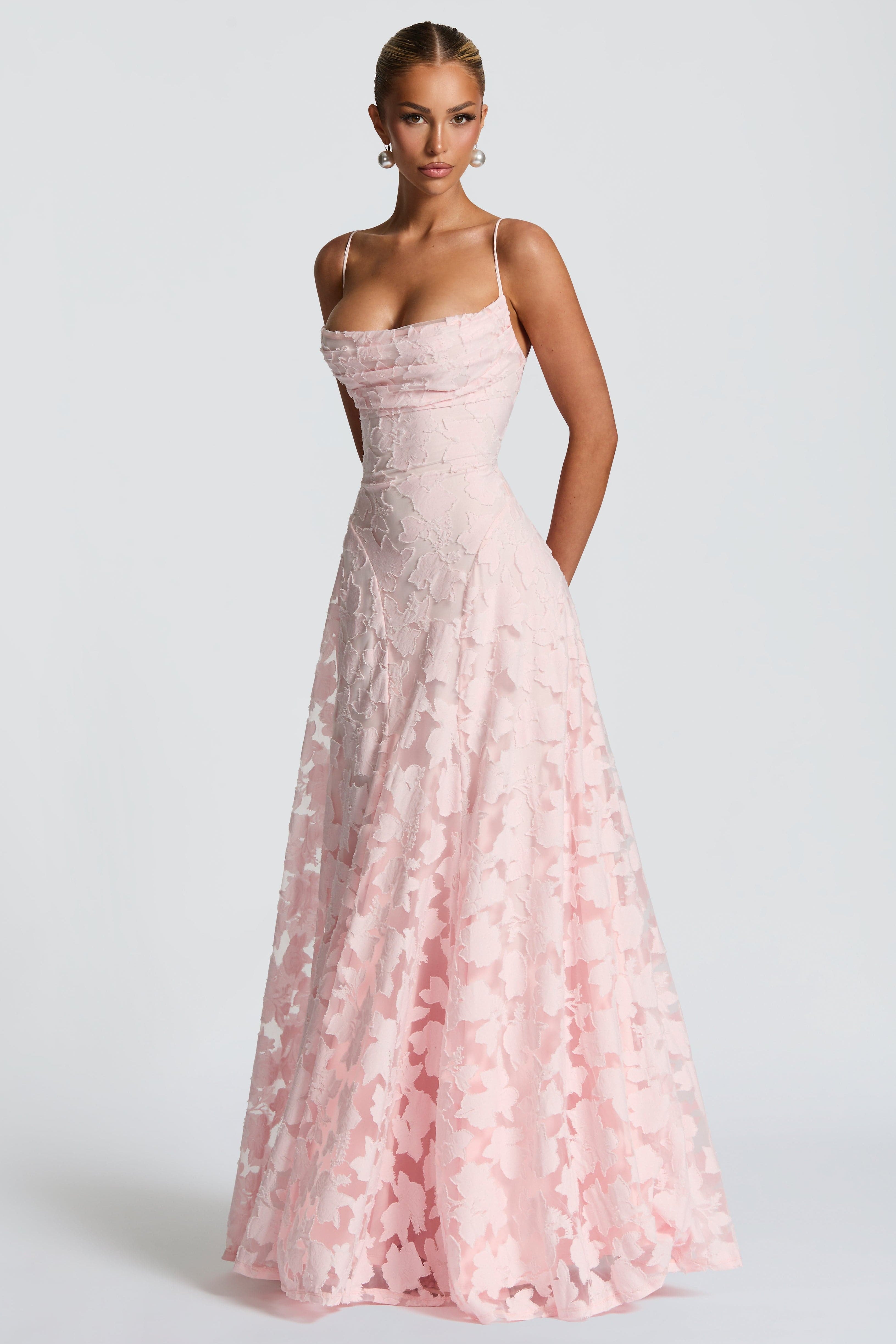 Alona - Vestido Maxi de Corsé de Encaje Elegante
