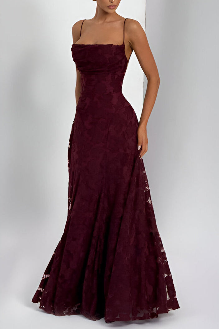 Alona - Vestido Maxi de Corsé de Encaje Elegante
