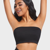 Sujetador bandeau sin costuras, cómodo y con relleno