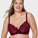 Sujetador push-up de encaje – Cobertura total