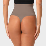 Tanga sin costuras de cintura ultra alta con control de abdomen
