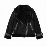 Sienna - Chaqueta de doble faz con forro de pelo sintético y estilo chic