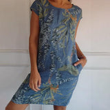 Madison | Vestido Relajado con Hojas Tropicales