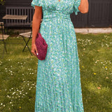 Harlow - Bonito vestido maxi floral con escote en V