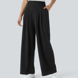Alba Madrid - Elegante Pantalones de Cintura Alta con Cintura Elástica
