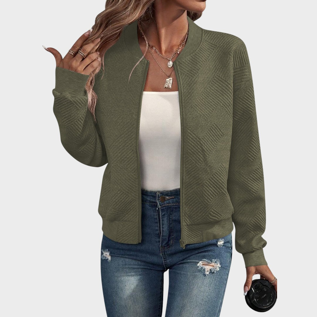 Dora Chaqueta Bomber con Cremallera