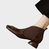 Vera - Botines de Piel con Elástico