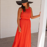 LISA™ | El vestido de verano en naranja brillante