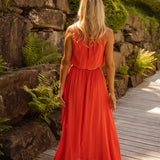 LISA™ | El vestido de verano en naranja brillante