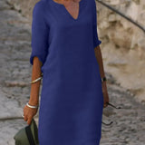 Sophia | Vestido Midi Casual con Escote en V