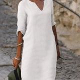 Sophia | Vestido Midi Casual con Escote en V