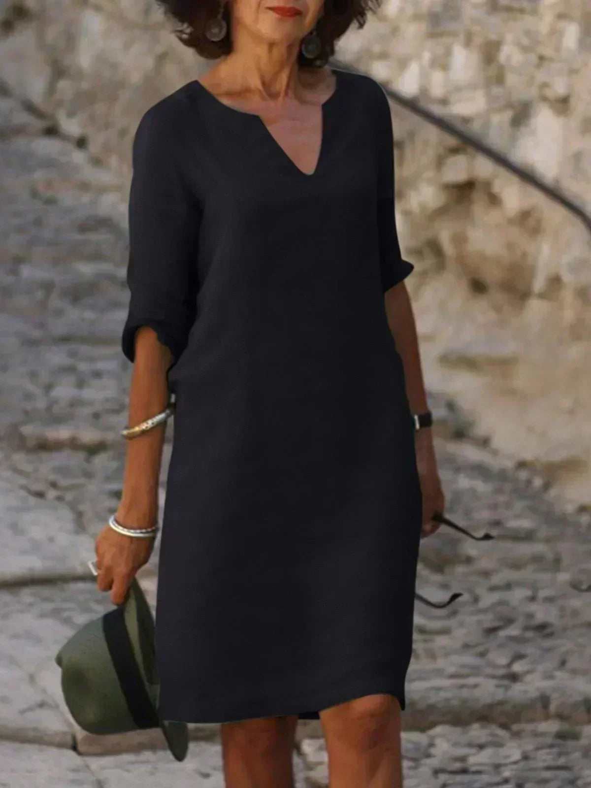 Sophia | Vestido Midi Casual con Escote en V