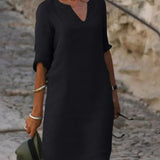 Sophia | Vestido Midi Casual con Escote en V