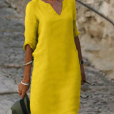 Sophia | Vestido Midi Casual con Escote en V