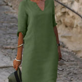 Sophia | Vestido Midi Casual con Escote en V