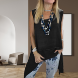 Ora - Conjunto de Dama de Dos Piezas: Top Sin Mangas y Pantalones Estampados