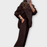 Conjunto de Lounge de Punto Relajado