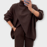 Conjunto de Lounge de Punto Relajado
