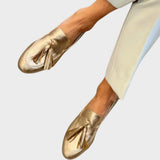 Cloe Mocasines Dorados