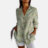 LYSSA™ | Blusa floral con cierre de botones