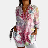 LYSSA™ | Blusa floral con cierre de botones