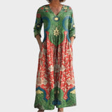 Benedicta Vestido Largo Floral Vintage