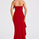 Alina | Elegante Vestido Maxi Sin Tirantes