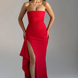 Alina | Elegante Vestido Maxi Sin Tirantes