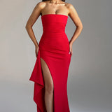 Alina | Elegante Vestido Maxi Sin Tirantes